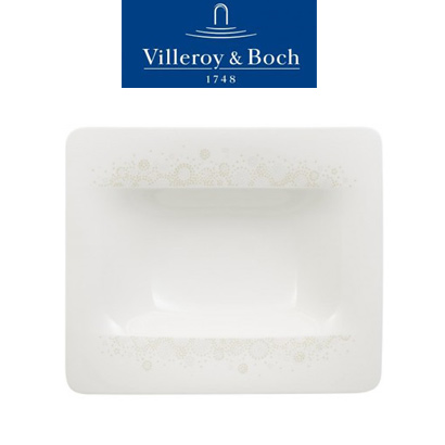 [해외][Villeroy&amp;Boch] 빌레로이앤보흐 Modern Grace Grey Rim Soup 9 1/2 in (24cm) (4pcs)