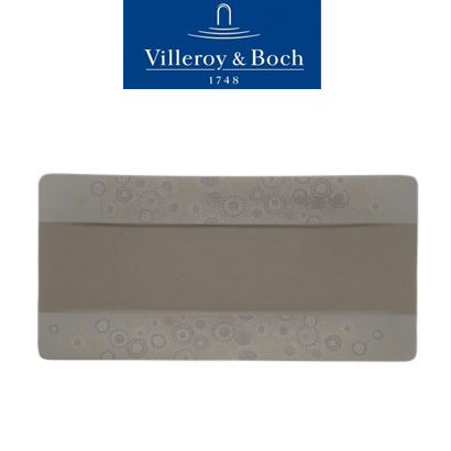 [해외][Villeroy&amp;Boch] 빌레로이앤보흐 Modern Grace Grey Serving Plate 17 1/2 x 9 in (44*23cm)