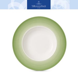 [해외][Villeroy&amp;Boch] 빌레로이앤보흐 Colorful Life Pasta Plate Green Apple 11.75 in (2pc)