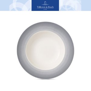 [해외][Villeroy&amp;Boch] 빌레로이앤보흐 Colorful Life Rim Soup Bowl Cosy Grey 9.75 in (2pc)