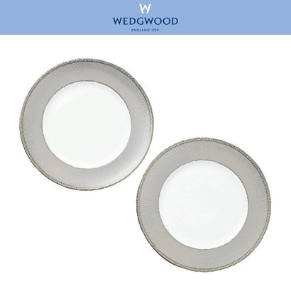 [해외] 웨지우드 윈터화이트 Winter White 27cm Plate, Set of Two (1set / 2pc) 관부가세/배송비포함