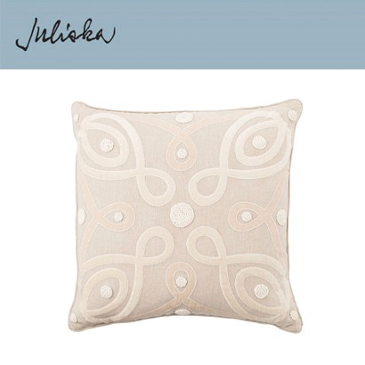 Juliska 베리 앤 스레드 Berry &amp; Thread Pillow 22 in. - Natural (1pc) 22 x 22 in (56*56cm) 관부가세 포함