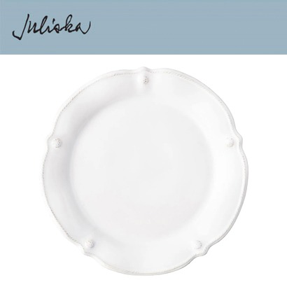 Juliska 베리 앤 스레드 Berry &amp; Thread Flared Dinner Plate - Whitewash (1pc) 11 in (28cm) 관부가세 포함
