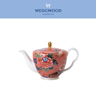 [해외] 웨지우드 Paeonia Blush Coral Teapot (1set / 2pc) 관세포함, 무료배송