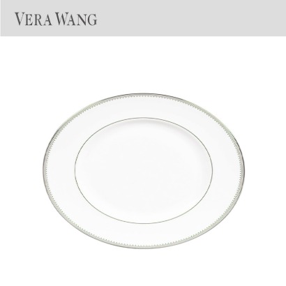 [해외] 웨지우드 베라왕 그로스그레인 Vera Wang Grosgrain Medium Oval Platter (1pc) 관부가세/배송비포함
