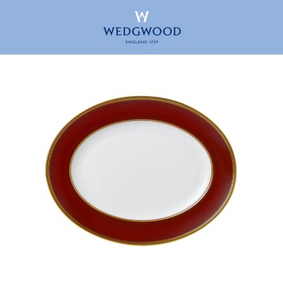 [해외] 웨지우드 르네상스 레드 Renaissance Red Oval Platter 13.8inch (1pc) 관부가세/배송비포함