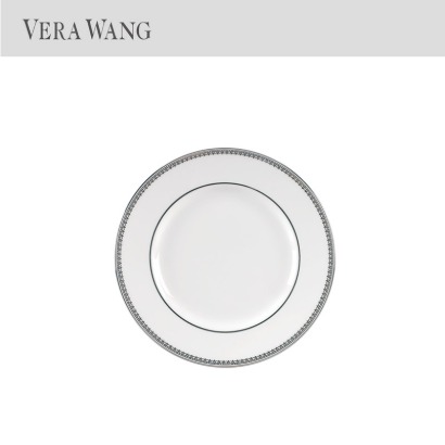 [해외] 웨지우드 베라왕 레이스 플래티넘 Vera Wang Lace Platinum Bread &amp; Butter Plate (2pc) 관부가세포함