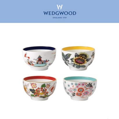 [해외] 웨지우드 원더러스트 Wonderlust 3in Tea Bowl, Set of 4 (1set /4pc) 관세포함, 무료배송