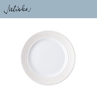 Juliska 르 빠니에 Le Panier Melamine Dinner Plate - Whitewash (8pc) 11 in (28cm) 관부가세 포함