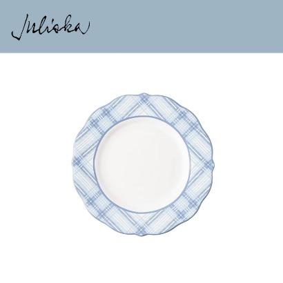 Juliska 타탄 Tartan Chambray Dessert/Salad Plate (2pc) 9 in (23cm) 관부가세 포함