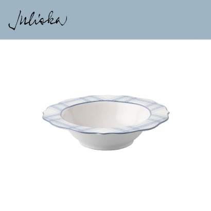 Juliska 타탄 Tartan Chambray Serving Bowl (1pc) (지름 13 *높이 3) in (33*7.6cm) 관부가세 포함
