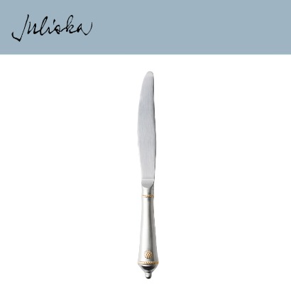Juliska 베리 앤 스레드 Berry &amp; Thread Dinner Knife - Bright Satin/Gold (4pc) 10 in (25cm) 관부가세 포함