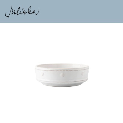 Juliska 베리 앤 스레드 Berry &amp; Thread Pet Bowl - S - Whitewash(1pc) 5.25 x 1.75 in (13*4cm) 관부가세 포함