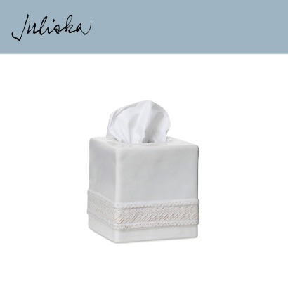 Juliska 르 빠니에 Le Panier Tissue Cover - Whitewash (1pc) 5.5 x 6 in (14*15cm) 관부가세 포함