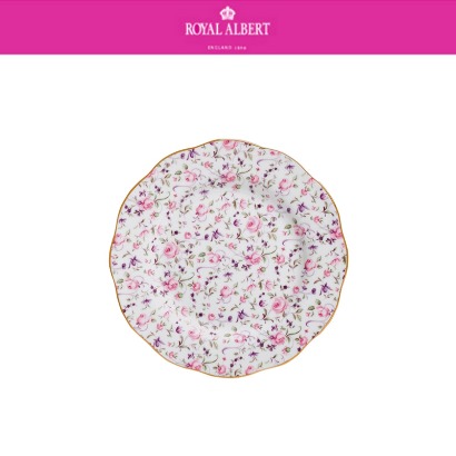 [해외] 로얄알버트 로즈 컨페티 Rose Confetti Vintage Salad Plate (1pc) 20cm 관부가세 포함