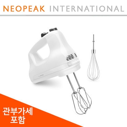 [해외] 키친에이드 KHM614 핸드믹서 6 Speed Hand Mixer(White)