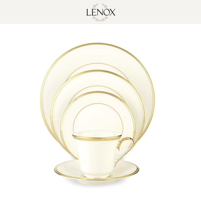 [해외][Lenox] 레녹스 Eternal White 2인용 10pc 세트 대/중/소접시,컵/컵받침 (각 2pc) 관세포함/무료배송