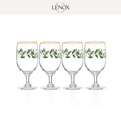 [해외] 레녹스 홀리데이 Set of 4 Goblets Glasses