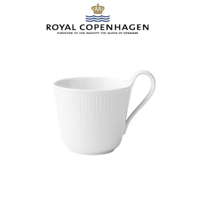 [해외] 로얄코펜하겐 White FlutedHigh Handle mug, 33 cl (2pc)