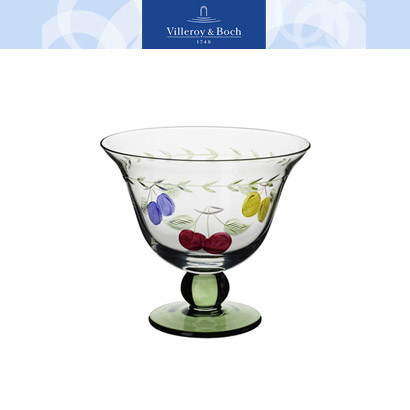 [해외][Villeroy&amp;Boch] 빌레로이앤보흐 French Garden Footed Dessert Bowls, Set of 4 (11cm/0.4L) (4pcs)
