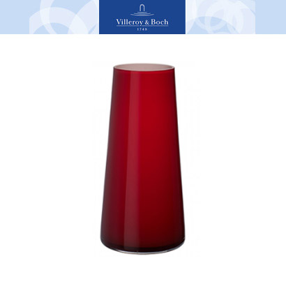 [해외][Villeroy&amp;Boch] 빌레로이앤보흐NumaSquare VaseDeep Cherry 13.25 in(34cm)
