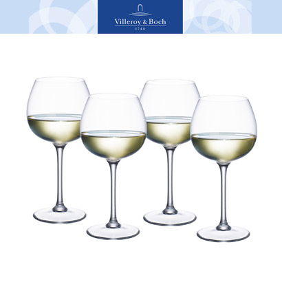 [해외][Villeroy&amp;Boch] 빌레로이앤보흐Purismo WineWhite WineSoft &amp; Rounded-Set of 4(19.8cm/0.39L)