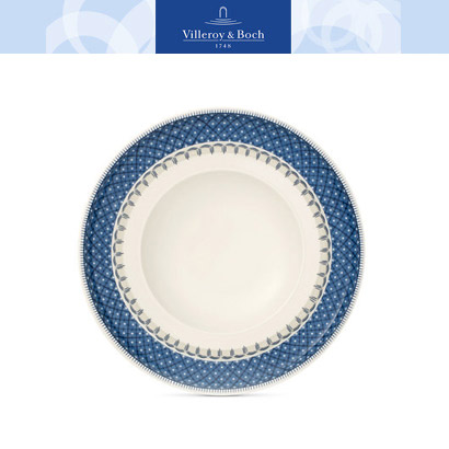 [해외][Villeroy&amp;Boch] 빌레로이앤보흐 Casale Blue Pasta Plate 11.75 in (4pc)