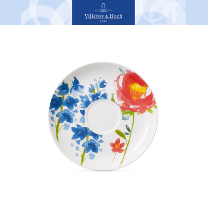 [해외][Villeroy&amp;Boch] 빌레로이앤보흐 Anmut Flowers Bone China Breakfast Cup Saucer (17cm) (2pcs)