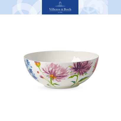 [해외][Villeroy&amp;Boch] 빌레로이앤보흐 Anmut Flowers Bone China Vegetable Bowl (21cm) (2pcs)