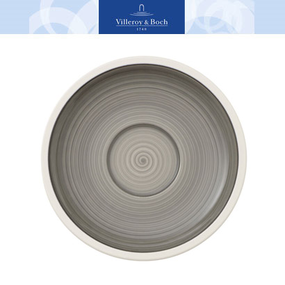 [해외][Villeroy&amp;Boch] 빌레로이앤보흐 Manufacture gris Tea Cup Saucer 6.25 in (2pcs)