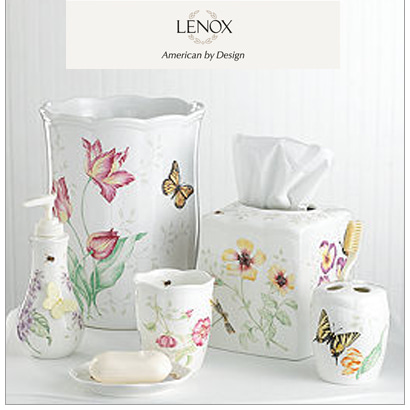 [해외][Lenox] Butterfly Meadow Embroidered 티슈 뷰틱 커버