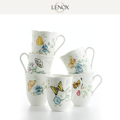 [해외][Lenox] Butterfly Meadow Mug (무늬 혼합) 4인용