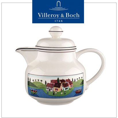 [해외][Villeroy&amp;Boch] 빌레로이앤보흐 Design Naif 디자인나이프 Teapot (0.9L)