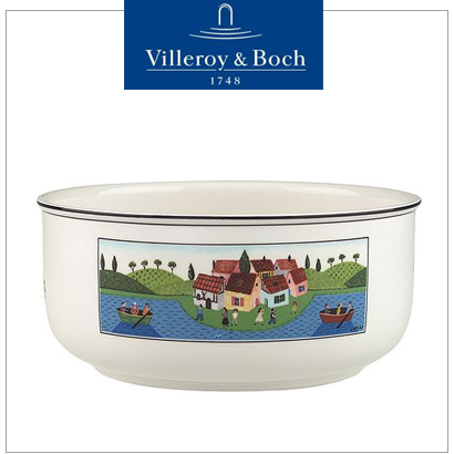 [해외][Villeroy&amp;Boch] 빌레로이앤보흐 Design Naif 디자인나이프 Round Vegetable Bowl Boaters (20cm) (4pcs)