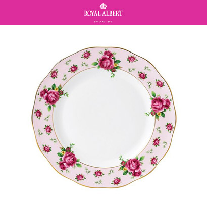 [해외] 로얄알버트 뉴 황실장미 New Country Roses Pink Vintage Dinner Plate (1pc) 10.5in (27cm) 관부가세 포함