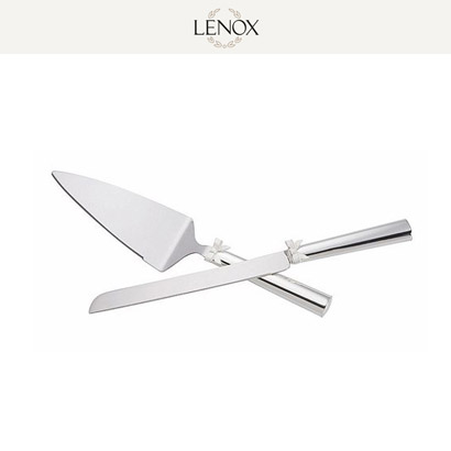 [해외][Lenox] 레녹스 Kate spade new york Grace Avenue cake knife&amp; server (2pc)