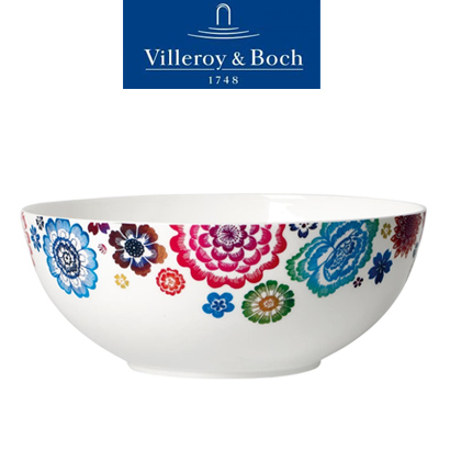 [해외][Villeroy&amp;Boch] 빌레로이앤보흐 Anmut Bloom Round Vegetable Bowl 8 1/4 in (21cm) (2pcs)