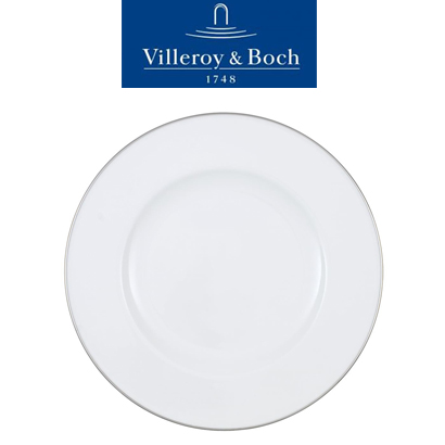 [해외][Villeroy&amp;Boch] 빌레로이앤보흐 Anmut Platinum No. 1 Dinner Plate 10 1/2 in (27cm) (4pcs)
