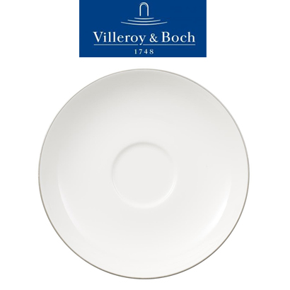 [해외][Villeroy&amp;Boch] 빌레로이앤보흐 Anmut Platinum No. 1 Tea Cup Saucer 6 in (15cm) (2pcs)