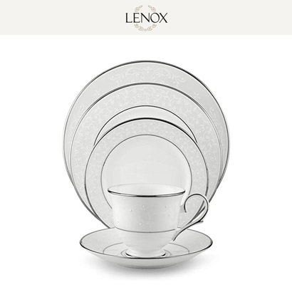 [해외][Lenox] 레녹스 Opal Innocence Tea 서빙 세트 티팟, 크리머,슈가볼 포함