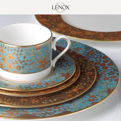 [해외][Lenox] 레녹스 Gilded Tapestry 4인용 20pc 세트 대/중/소접시,컵/컵받침 (각 4pc) 관세포함/무료배송