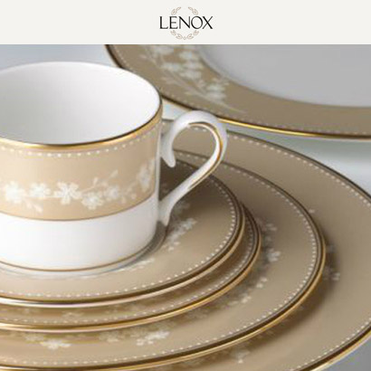 [해외][Lenox] 레녹스 Bellina Gold 4인용 20pc 세트 대/중/소접시,컵/컵받침 (각 4pc) 관세포함/무료배송