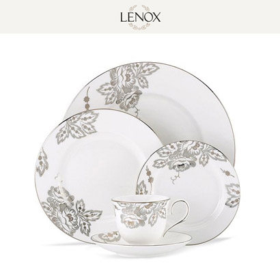 [해외][Lenox] 레녹스 Floral Waltz 4인용 20pc 세트 대/중/소접시,컵/컵받침 (각 4pc) 관세포함/무료배송