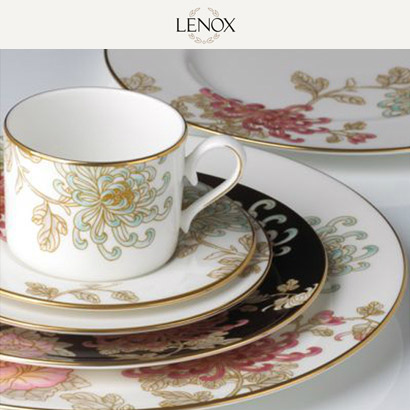 [해외][Lenox] 레녹스 Marchesa Painted Camellia 4인용 20pc 세트 대/중/소접시,컵/컵받침 (각 4pc) 관세포함/무료배송
