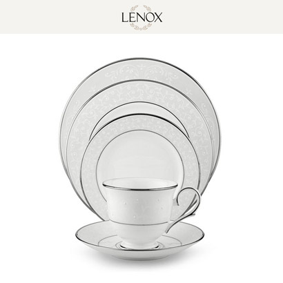 [해외][Lenox] 레녹스 Opal Innocence 4인용 20pc 세트 대/중/소접시,컵/컵받침 (각 4pc) 관세포함/무료배송