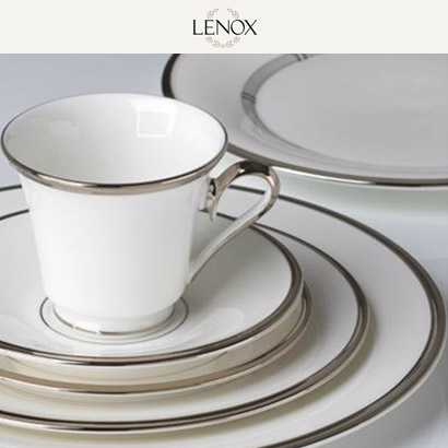 [해외][Lenox] 레녹스 Eternal Solitaire White 4인용 20pc 세트 대/중/소접시,컵/컵받침 (각 4pc) 관세포함/무료배송