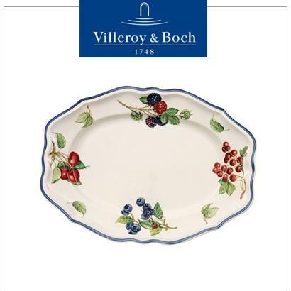 [해외][Villeroy&amp;Boch] 빌레로이앤보흐 Cottage Oval Platter, 11.75&quot;