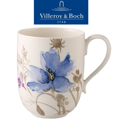 [해외][Villeroy&amp;Boch] 빌레로이앤보흐 Mariefleur Grey Latte Macchiato Mug (4pcs) (0.48L)