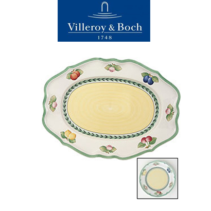 [해외][Villeroy&amp;Boch] 빌레로이앤보흐 French Garden Large Oval Platter 라지 오발 플래터 (37cm)