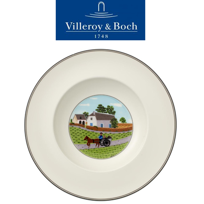 [해외][Villeroy&amp;Boch] 빌레로이앤보흐 Design Naif 디자인나이프 Pasta Plate 11 3/4 in (30cm) (4pcs)